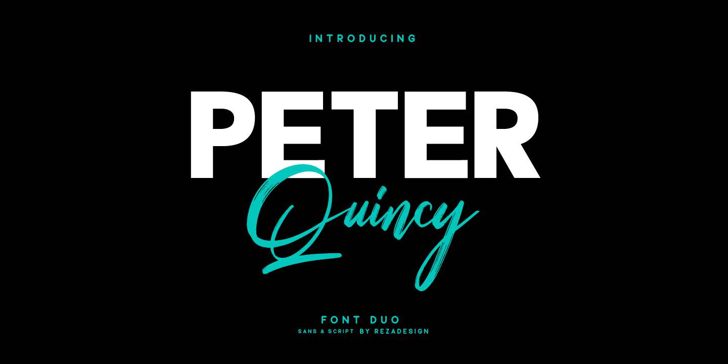 Example font Peter Quincy #1